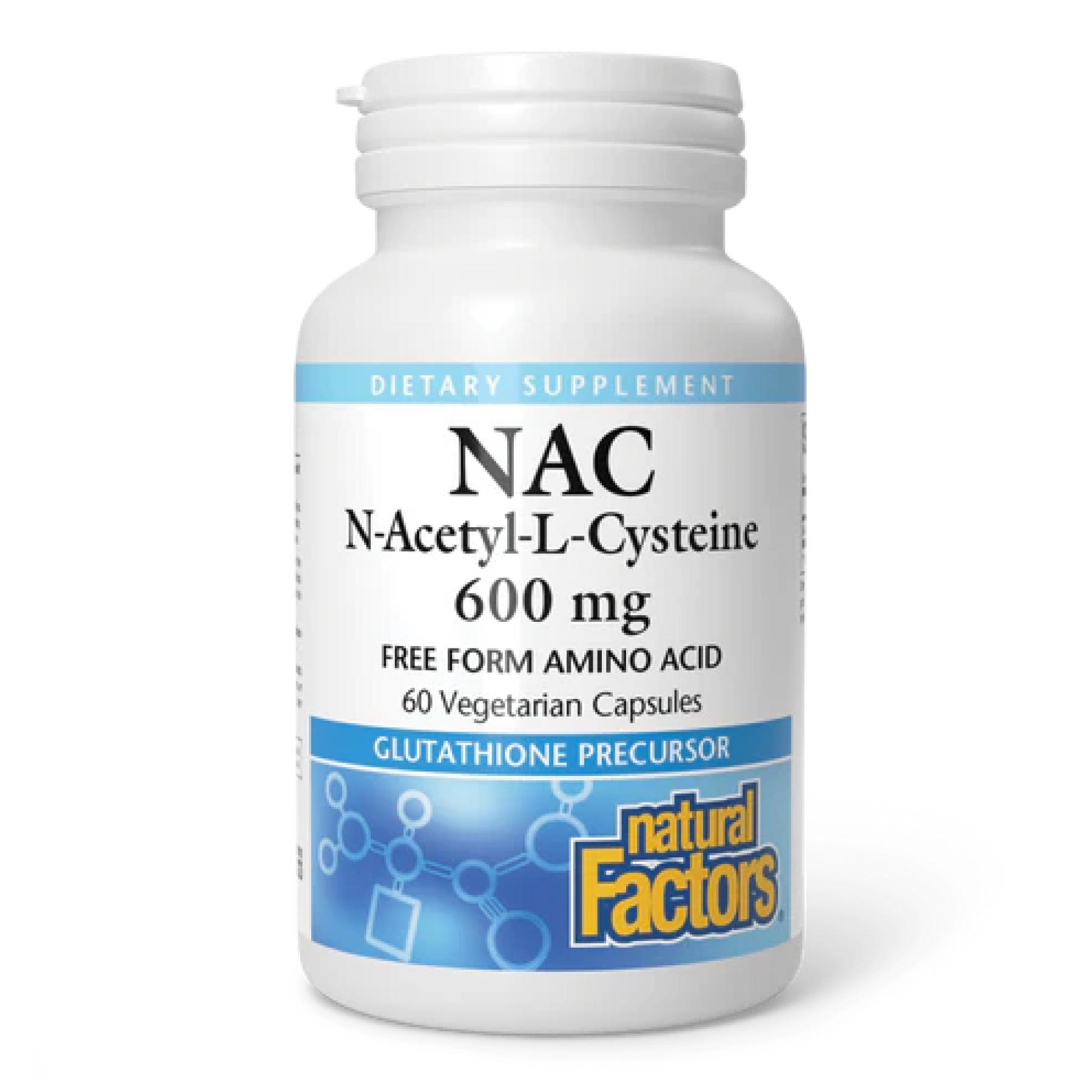 Аминокислота N-Acetyl-L-Cysteine Amino Acid 600 mg 60 vcaps (2023-10-3830)