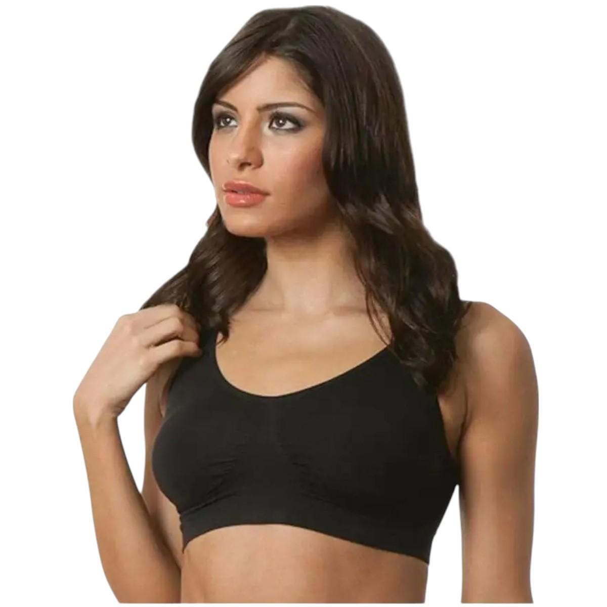 Бюстгальтер бесшовный спортивный Ahh Bra M Черный Бюстгальтер бесшовный спортивный Ahh Bra M Черный