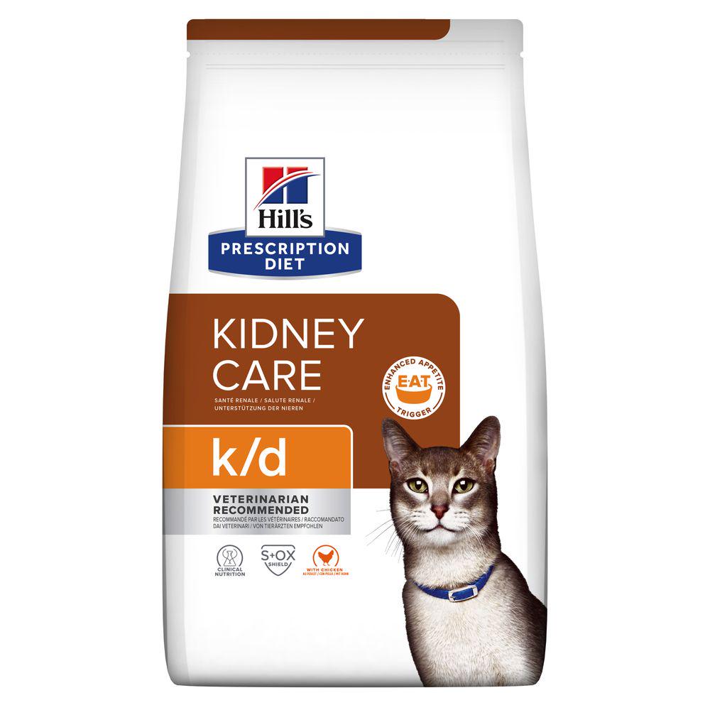 Сухой корм для кошек Hill's Prescription Diet Feline k/d Kidney Care Chicken лечение почечной и сердечной недостаточности с курицей 1,5 кг (052742059280) - фото 1