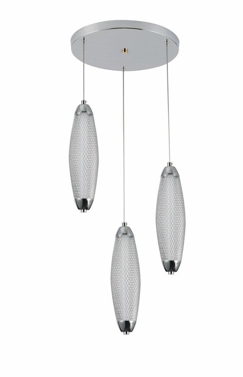 Люстра подвесная акриловая Valeso G CR 24W (2667/3P) - фото 2