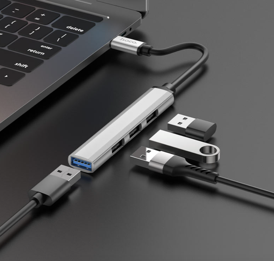 USB-hub 4в1 Hoco HB26 - фото 3