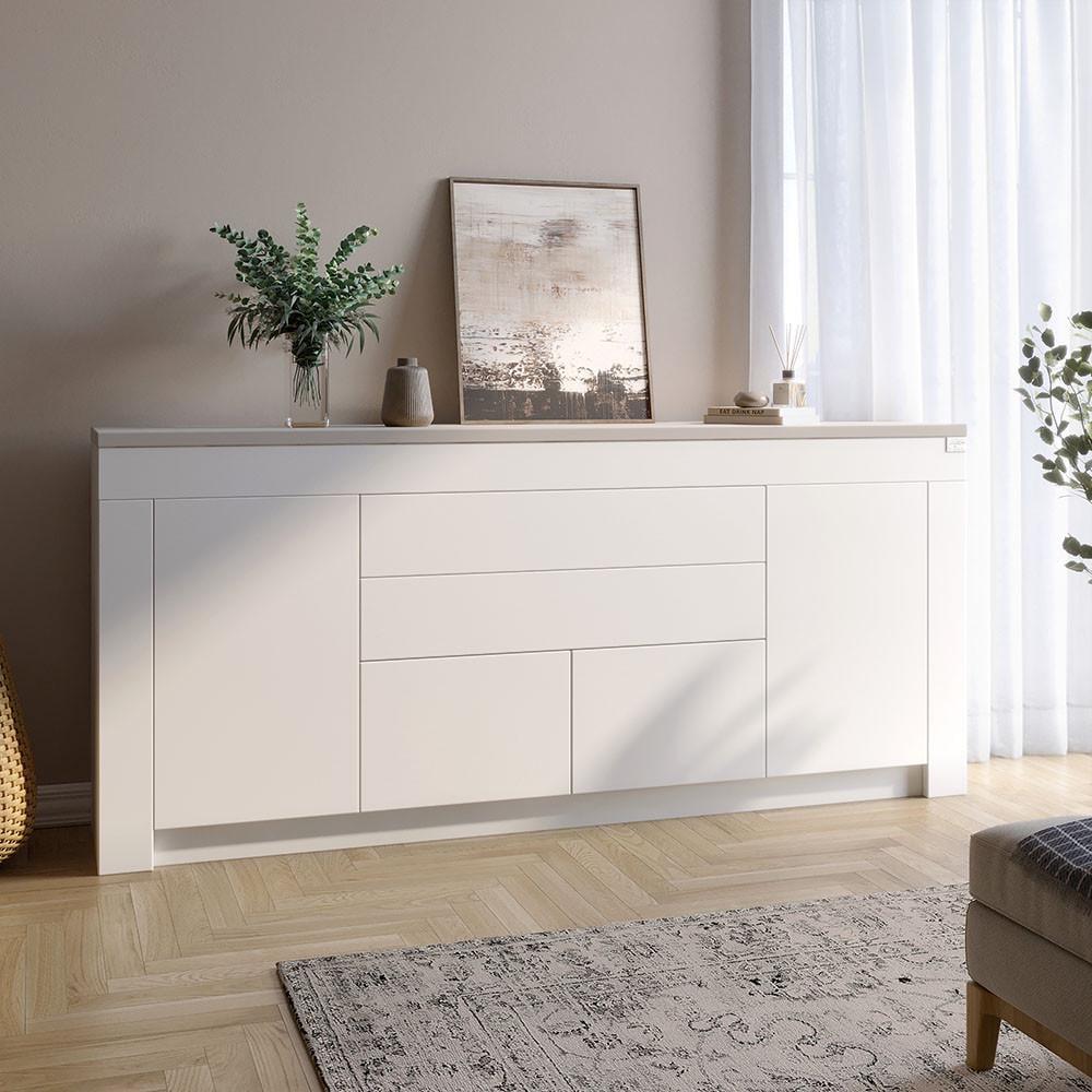 Комод великий Lion Ларрі-2 Нiмфея альба білий/Кашемір (Lion-041066) - фото 1