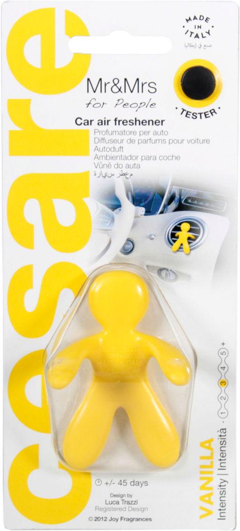 Ароматизатор для авто Mr&Mrs Cesare New Blister Vanilla на дефлектор твердый (0304018)