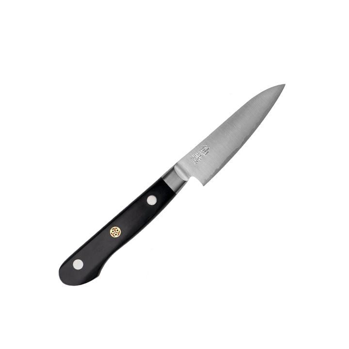 Нож кухонный овощной Suncraft Senzo Professional 63 HRc 3-слойная порошковая сталь SG2 90 мм Черный (1885795181)