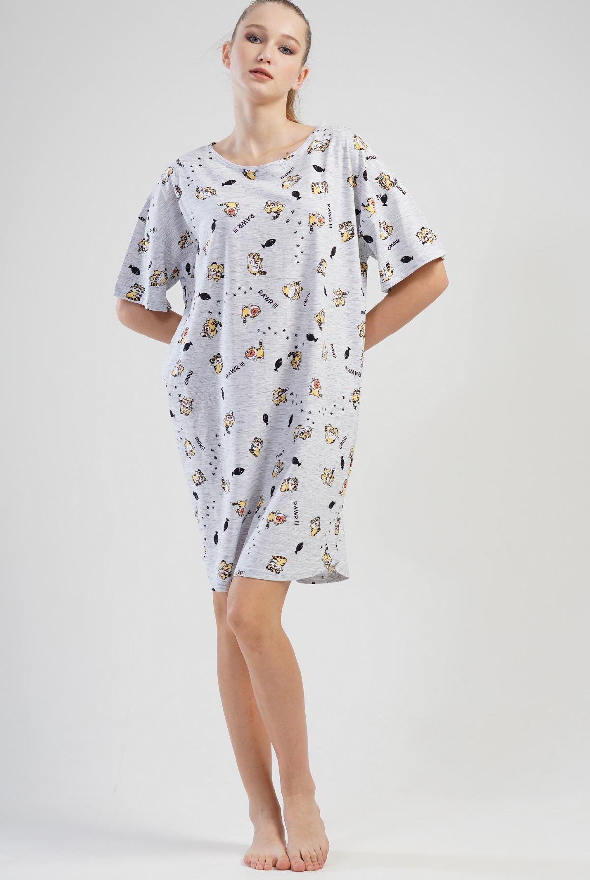 Ночная сорочка Vienetta M Серый (1101621) Ночная сорочка Vienetta M Серый (1101621)