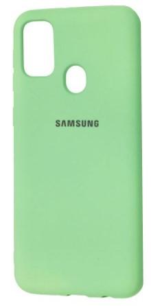 Силіконовий чохол Silicone Case для Samsung M21/M307/M30S світло-зелений