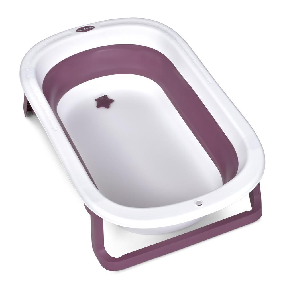 Ванночка ME 1152 BASIC Pink детская силикон складная 78х49х20