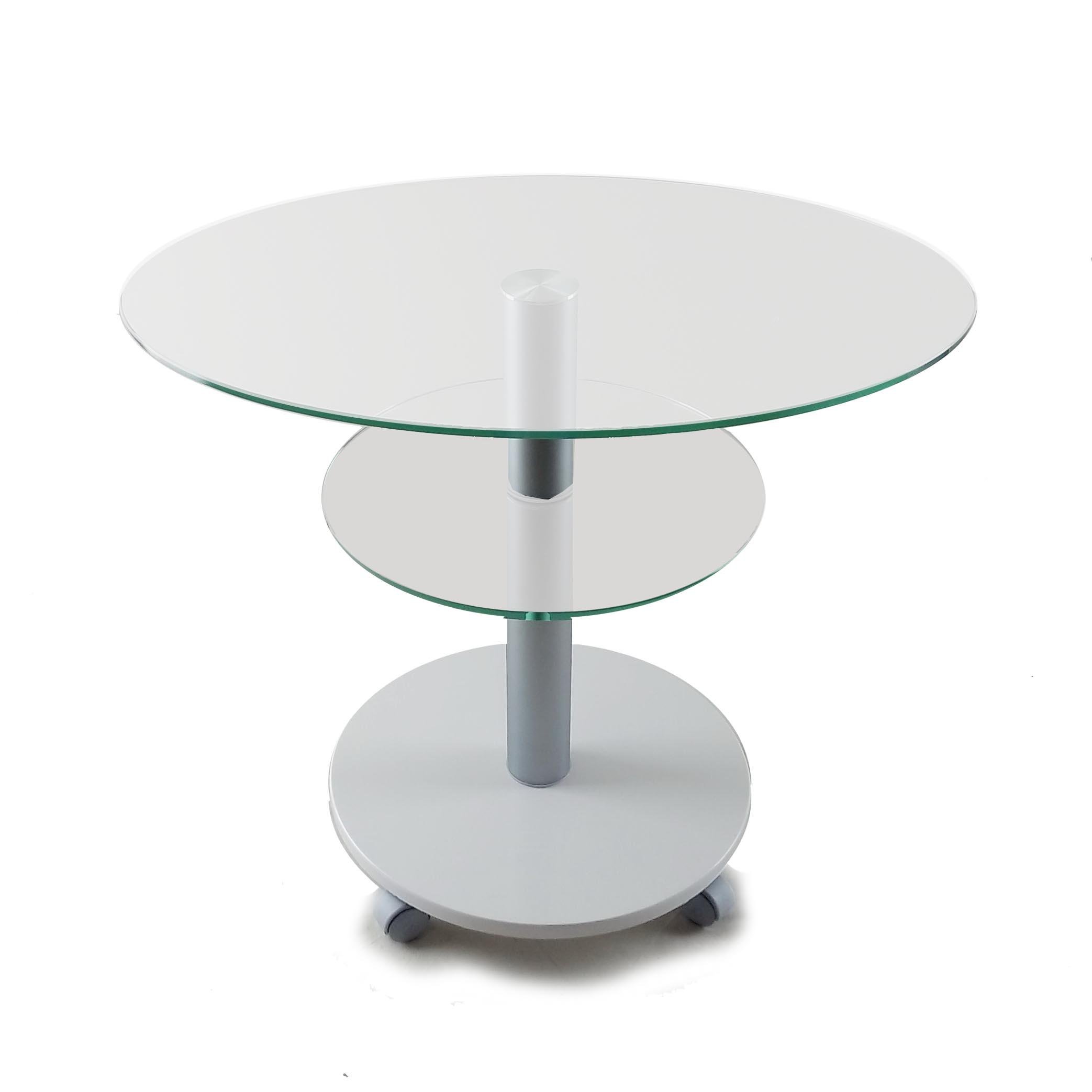 Стол журнальный стеклянный Commus Bravo Light O satin-white-alm60 Белый (444820248) - фото 1 Стол журнальный стеклянный Commus Bravo Light O satin-white-alm60 Белый (444820248) - фото 1