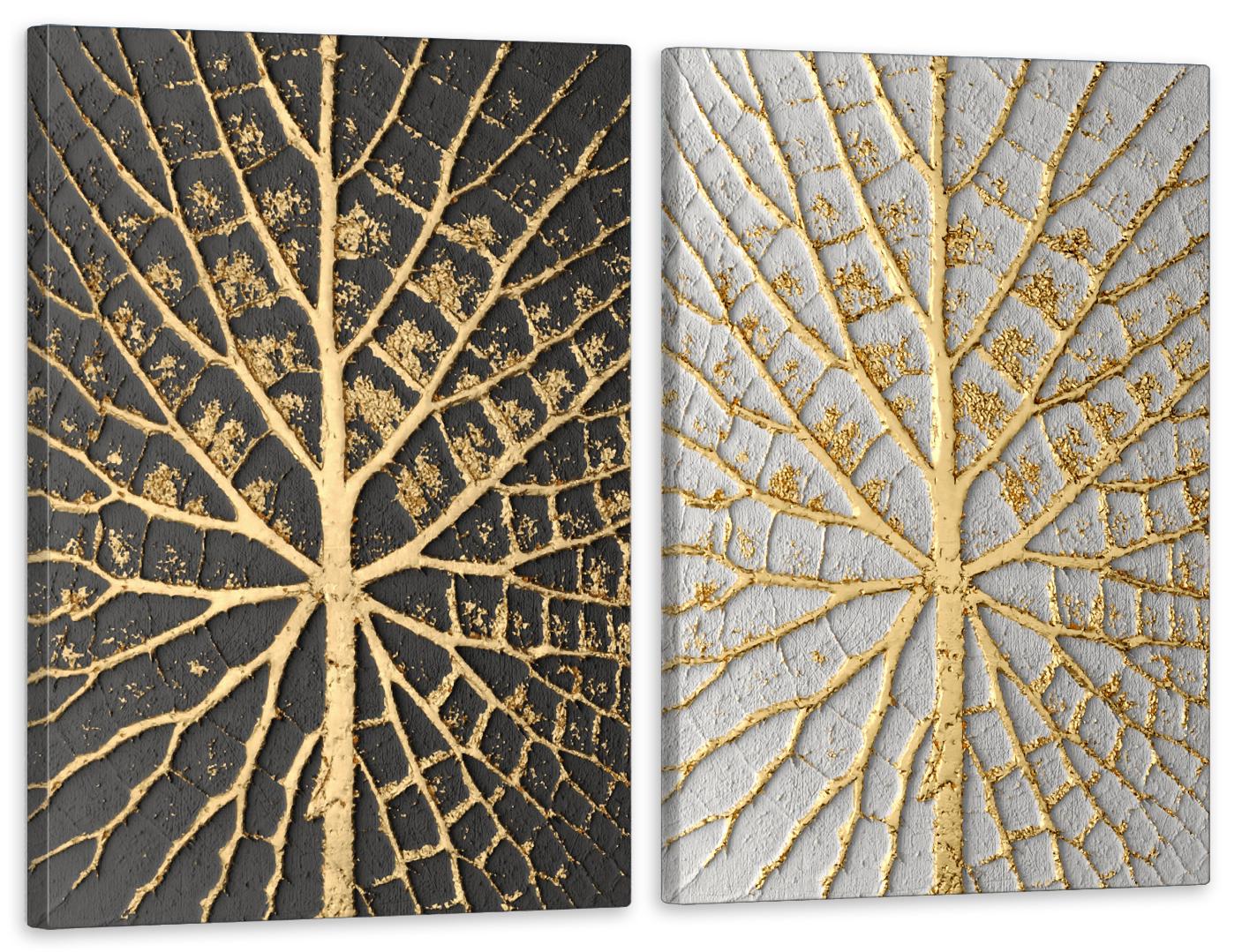 Картина модульная в гостиную/спальню Золотые ветки 120х170 см (TLV-2_102)