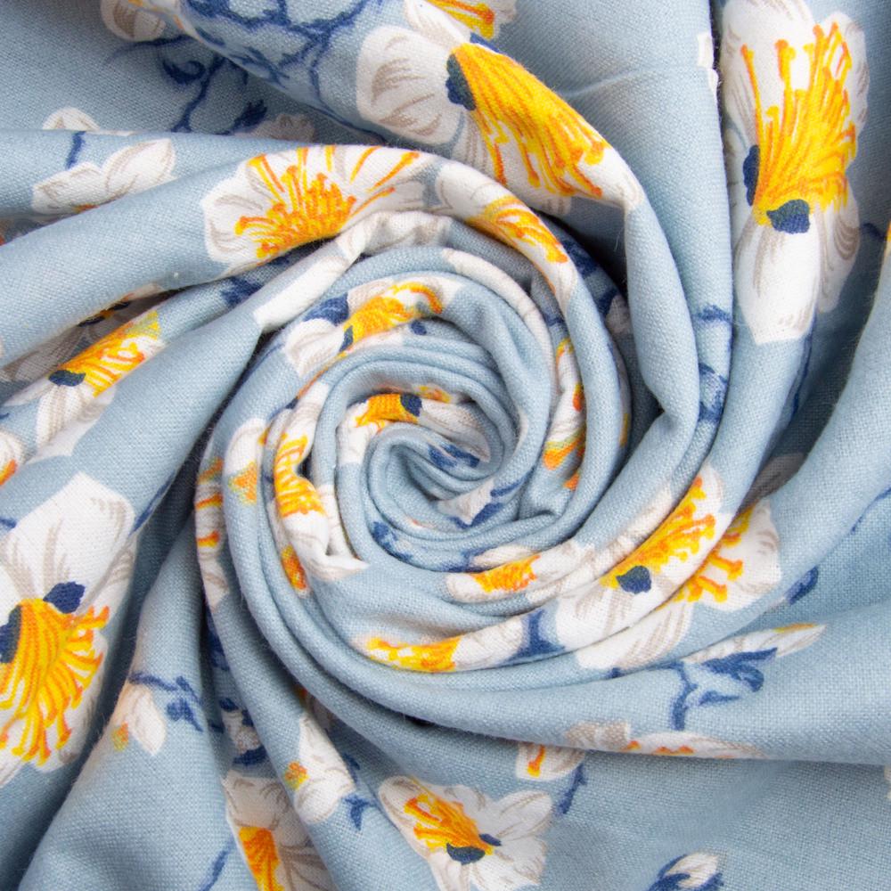 Тканина фланель бавовна 230 см Blue (2375819429)