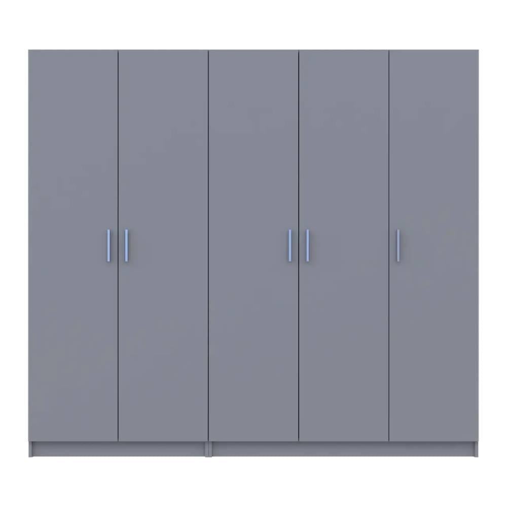 Шкаф Doros Промо DRS-011628 2+3 ДСП 225х48х204 см Серый (80737767)