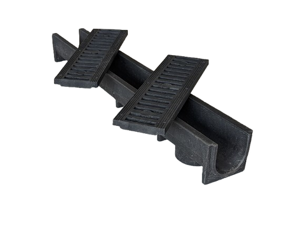 Водовідвід в зборі ВОЮС з решітками Чорний (А15) - фото 3