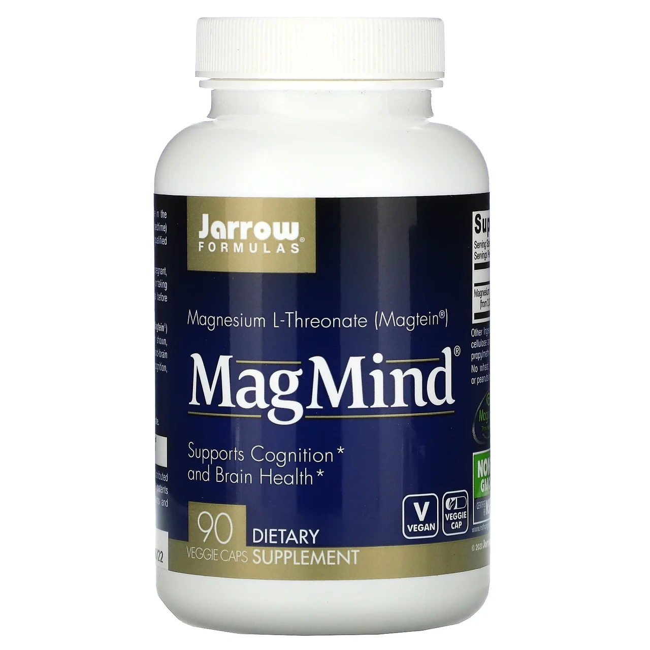 Магний L-треонат Jarrow Formulas MagMind 90 капс.