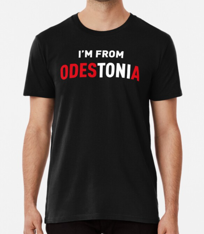 Футболка мужская патриотическая Stedman с принтом I`m from Odestonia Одесса XXXL Черный (УКР379-6)
