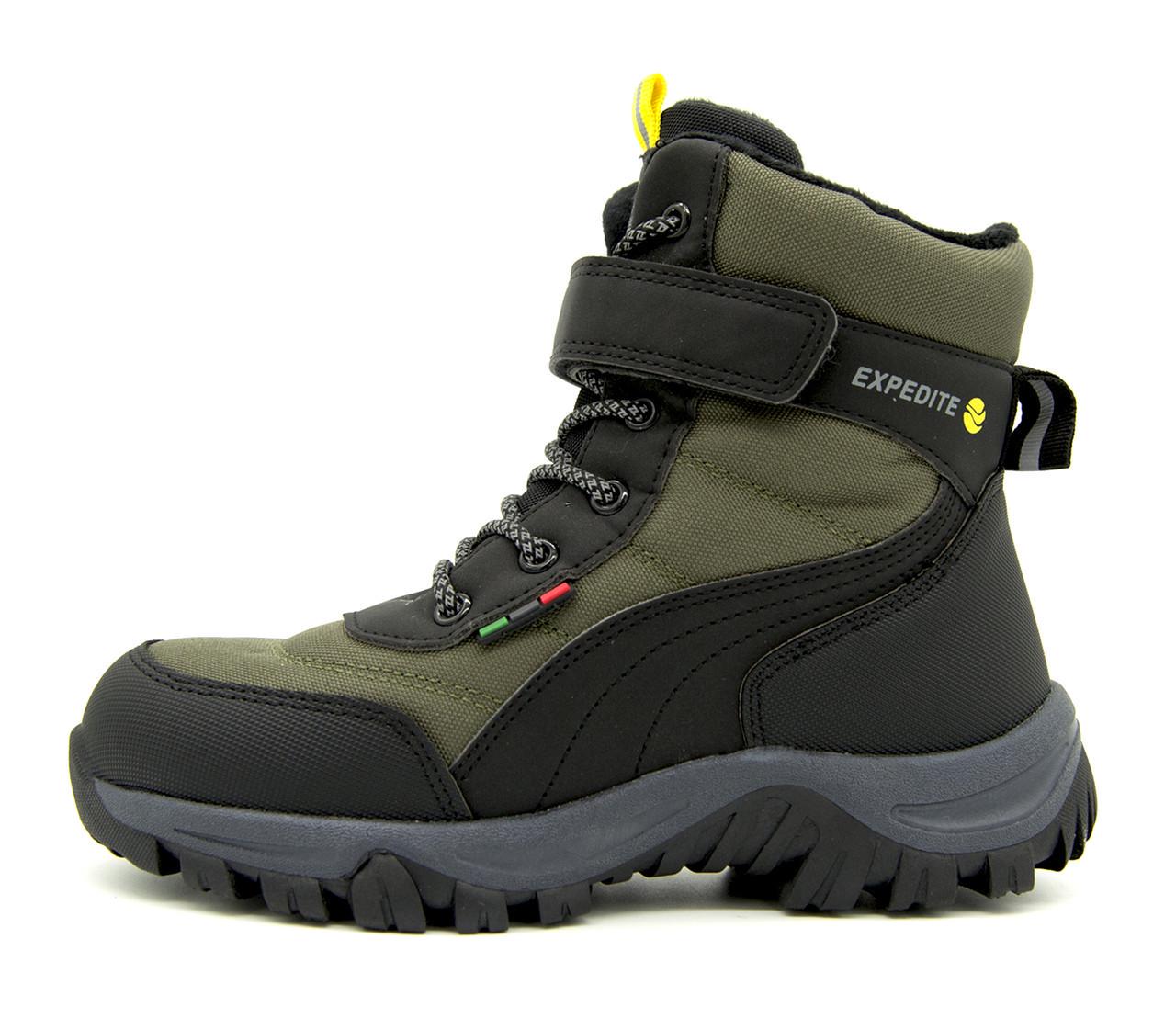 Черевики для хлопчика Jong Golf С40213-5 зимові р. 33 21 см Хакі/Чорний (1689131154)