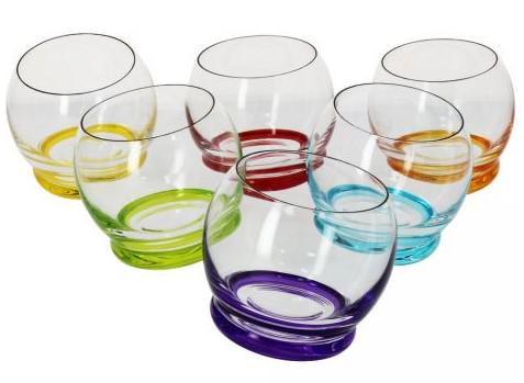 Набор стаканов для воды и сока Bohemia Crazy 390 мл 6 шт.