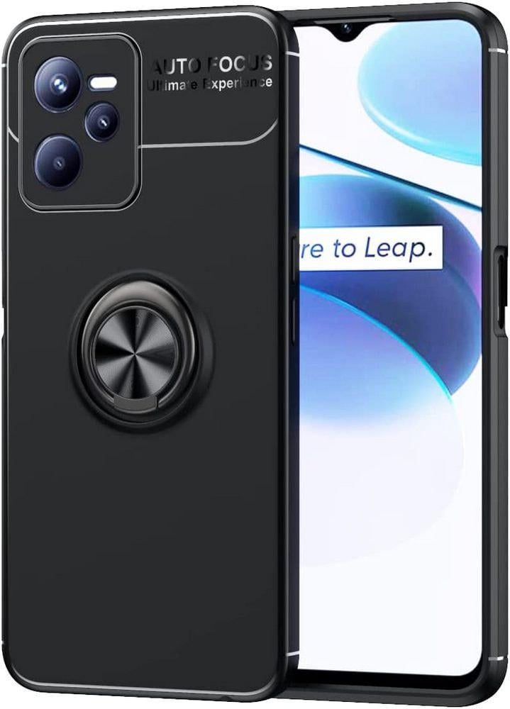Чехол с кольцом Realme Narzo 50A Prime Autofocus Black (30761-2B)