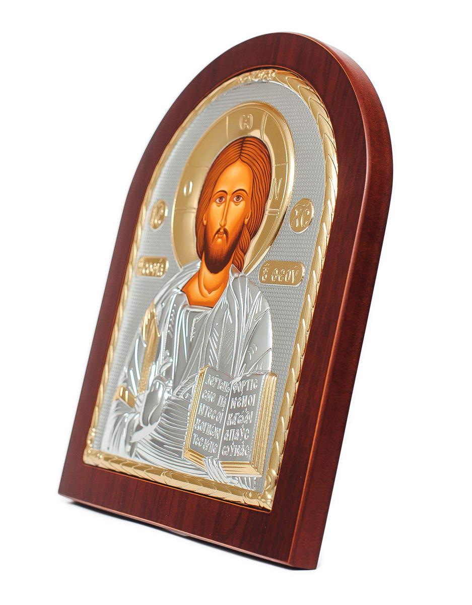 Ікона Спасителя Ісуса арочної форми 14,7х18 см Срібний (EP4-001XAG) - фото 9 Ікона Спасителя Ісуса арочної форми 14,7х18 см Срібний (EP4-001XAG) - фото 9