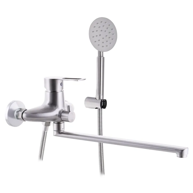 Смеситель для ванны Zerix HSB-006 Euro из нержавеющей стали SUS304 (ZX3160)