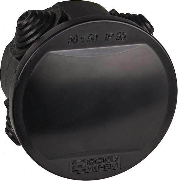 Распределительная коробка АСКО Uatmo Jet Black наружная 4 герметичных ввода IP55 PS 50х50 мм Черный (A0150170036) - фото 2