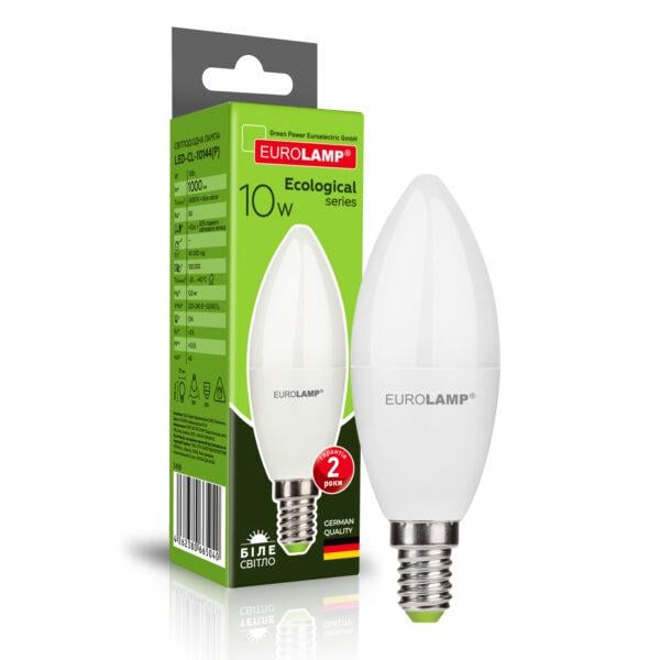 Лампа LED Eurolamp CL-10W-E14-4000K (LED-CL-10144(P))