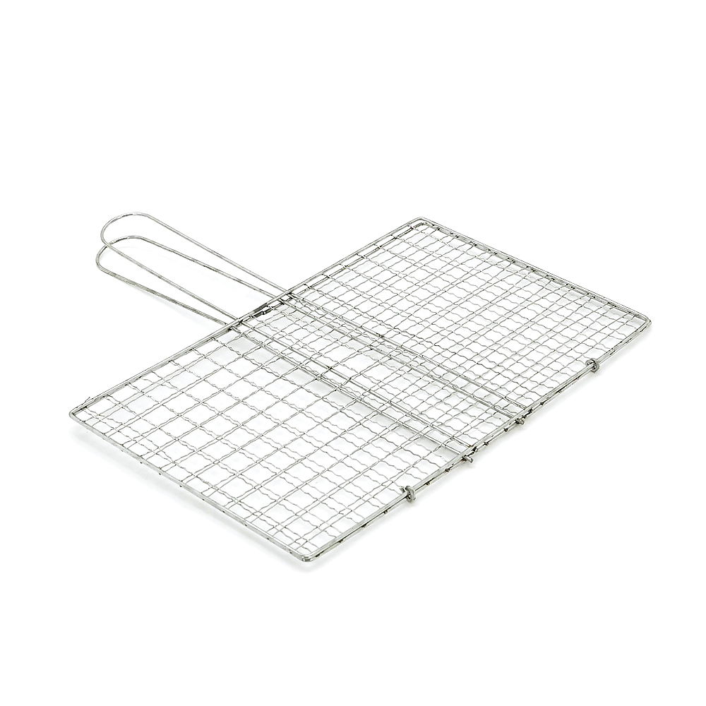 Решітка для гриля нержавіюча сталь/ручка 14 см/25x16,5 см (26839596)