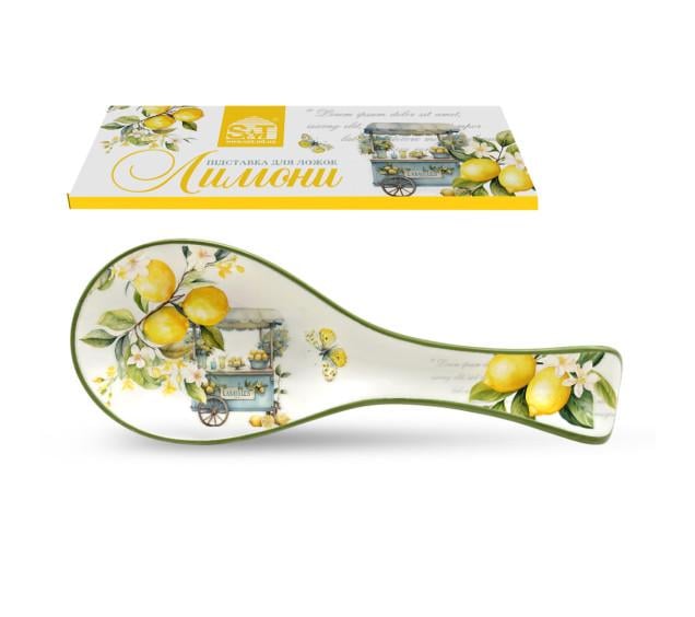 Подставка для ложек S&T Лимоны 26х9,5х3см Белый (700-01-22)