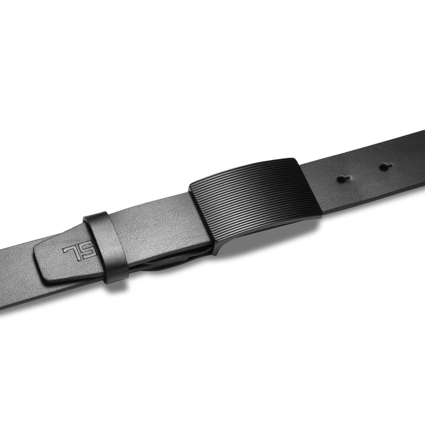 Ремень мужской кожаный SEMI LINE Black (P8233-0 L) - фото 2 Ремень мужской кожаный SEMI LINE Black (P8233-0 L) - фото 2