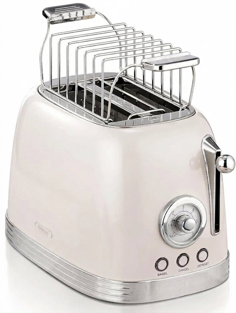 Тостер на 2 скибки Wiltal Beige Cute Retro 685–815 Вт Бежевий Тостер на 2 скибки Wiltal Beige Cute Retro 685–815 Вт Бежевий