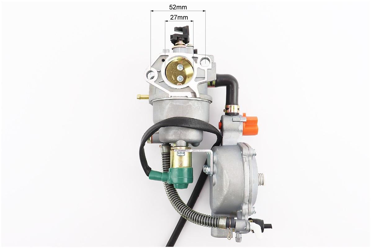 Газовый карбюратор LPG к генераторам рычажный механизм 173F/177F/182F/188F/190F 4-6 кВт - фото 3