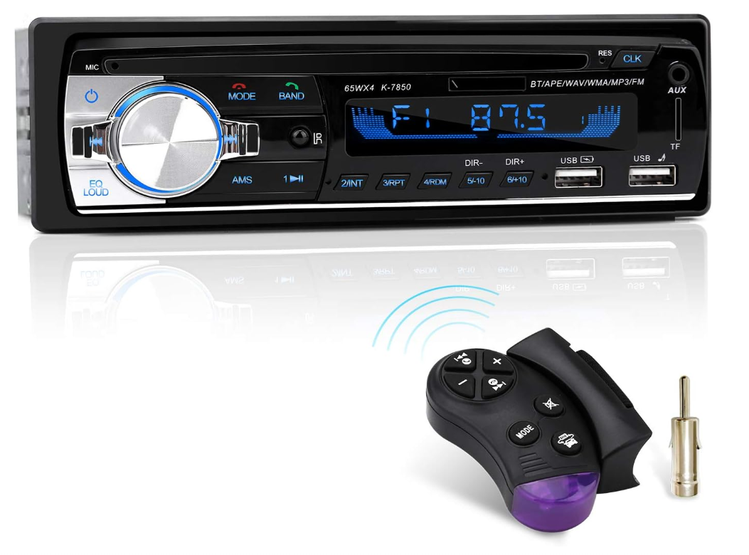 Автомагнитола 1 DIN N1901 с Bluetooth/FM радио/MP3 плеер/USB 2 порта/пульт управления на руль/hands-free (3026116689)