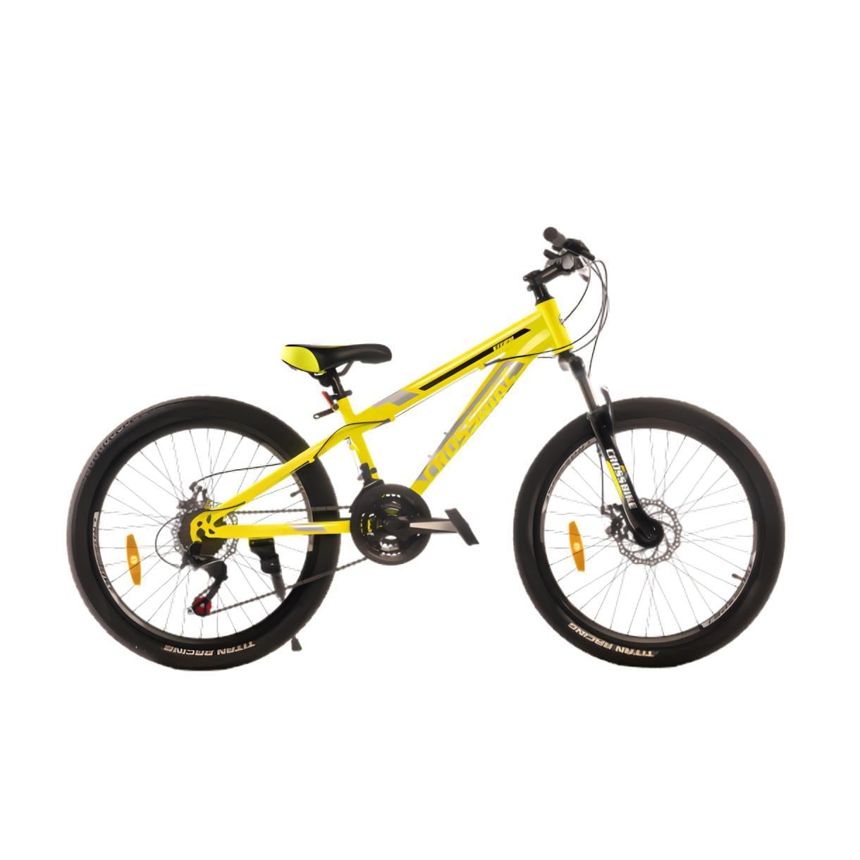 Велосипед CrossBike STORM 24" 13" Жовтий (321)