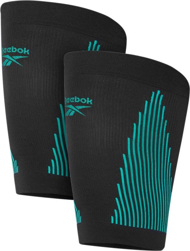 Рукави компресійні для стегон Reebok KNITTED COMPRESSION THIGH SLEEVE M 2 шт. Чорно-бірюзовий (RRSL-15534)