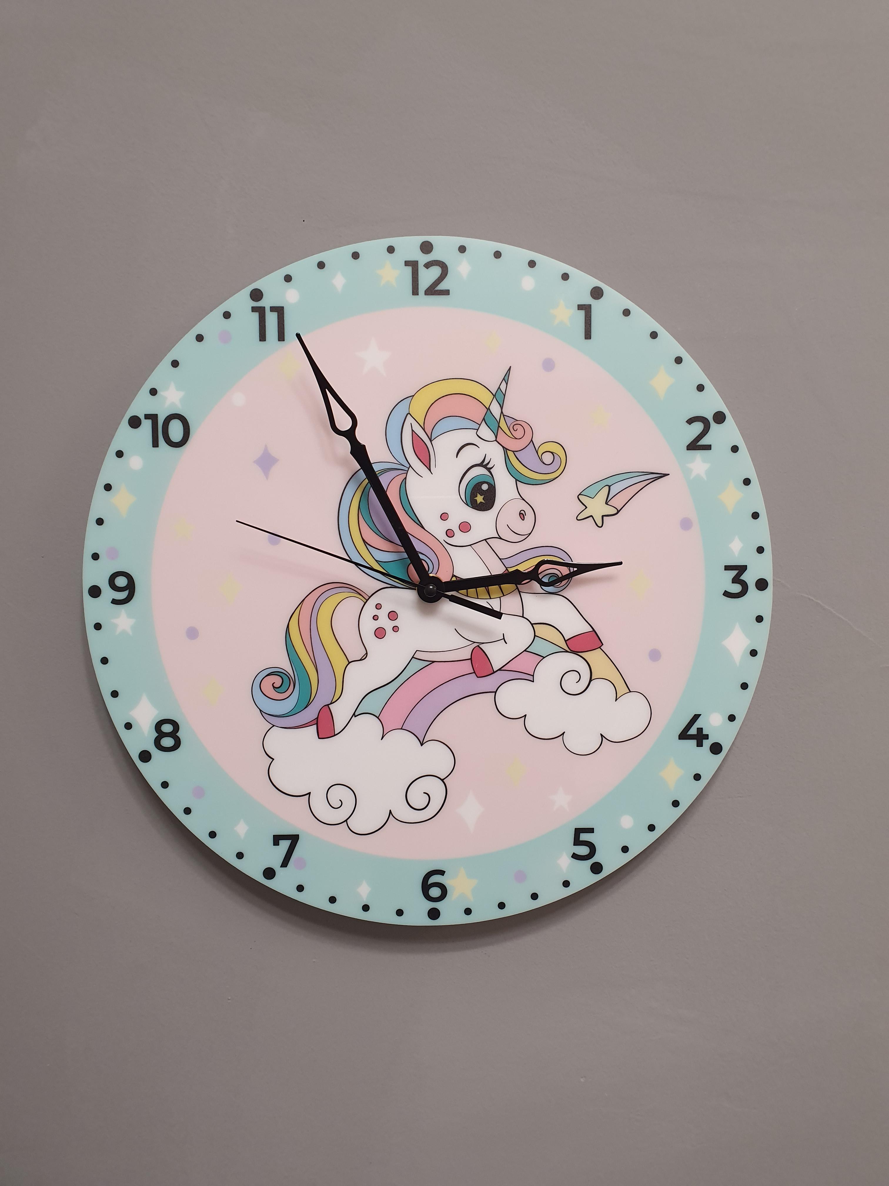 Часы настенные детские Единорог (3909)