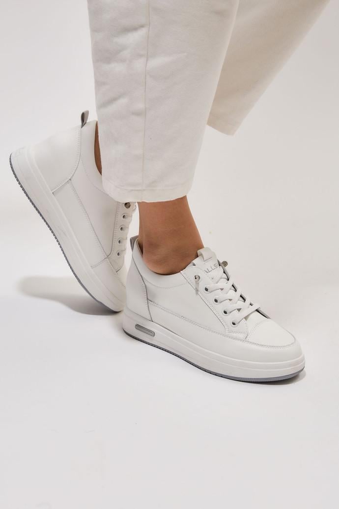 Слипоны женские ALLSY кожаные р. 36 Белый (197540)