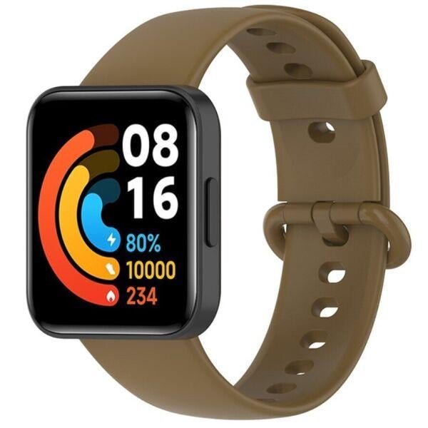 Силіконовий ремінець BeCover для Xiaomi Mi Watch Lite/Watch 2/Watch 2 Lite Brown (707648)