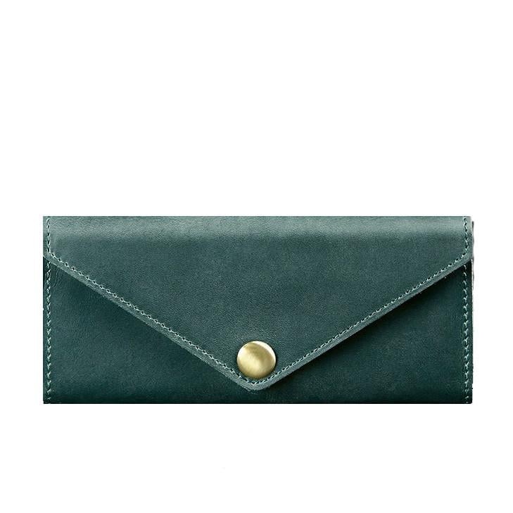 Гаманець шкіряний жіночий BlankNote Керрі 1.0 Crazy Horse Зелений (A-026177)