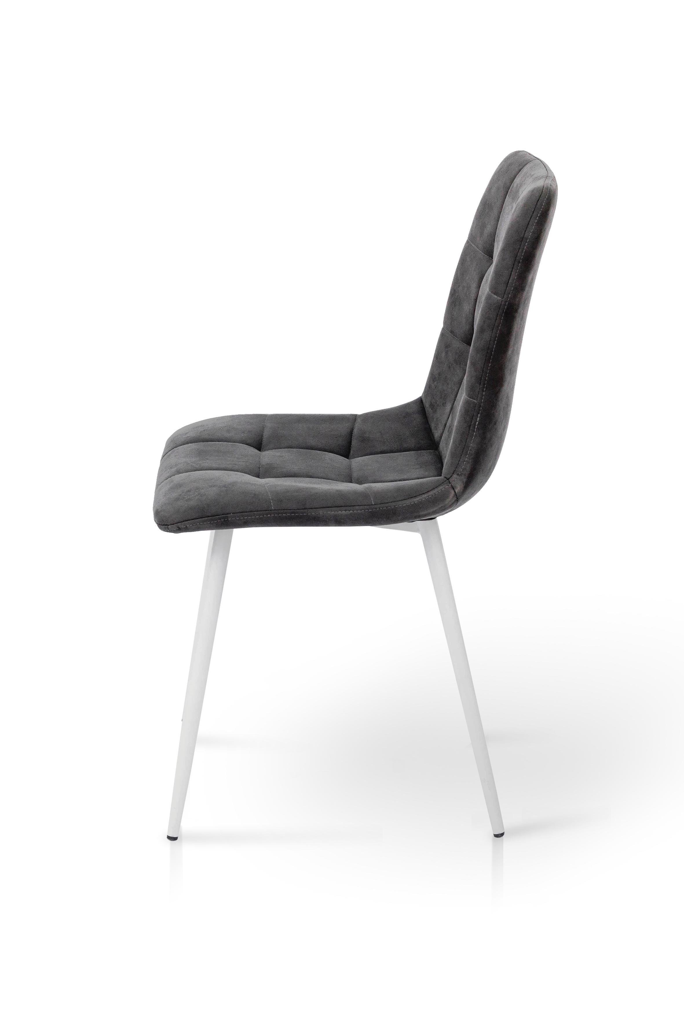 Стул для кухни и гостиной ГРЕЙС Чили круглый 440х890х460 мм Белый/Винтаж-серый (GAА0052365) - фото 2 Стул для кухни и гостиной ГРЕЙС Чили круглый 440х890х460 мм Белый/Винтаж-серый (GAА0052365) - фото 2