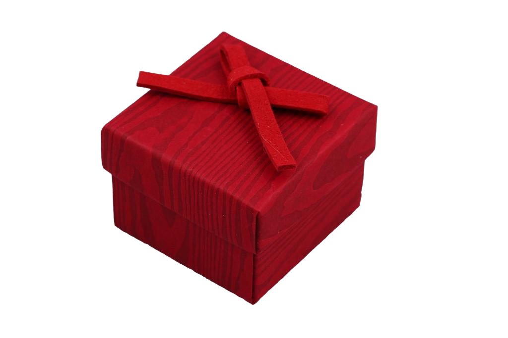 Подарочная коробочка матовое дерево квадратная 5х4 см Бордовый (1568471666)