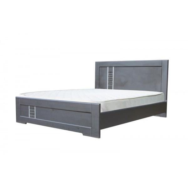 Кровать двуспальная Неман 180 Звездная с металлическим каркасом МДФ 1865х2064х1050 мм Венге южный (40355)