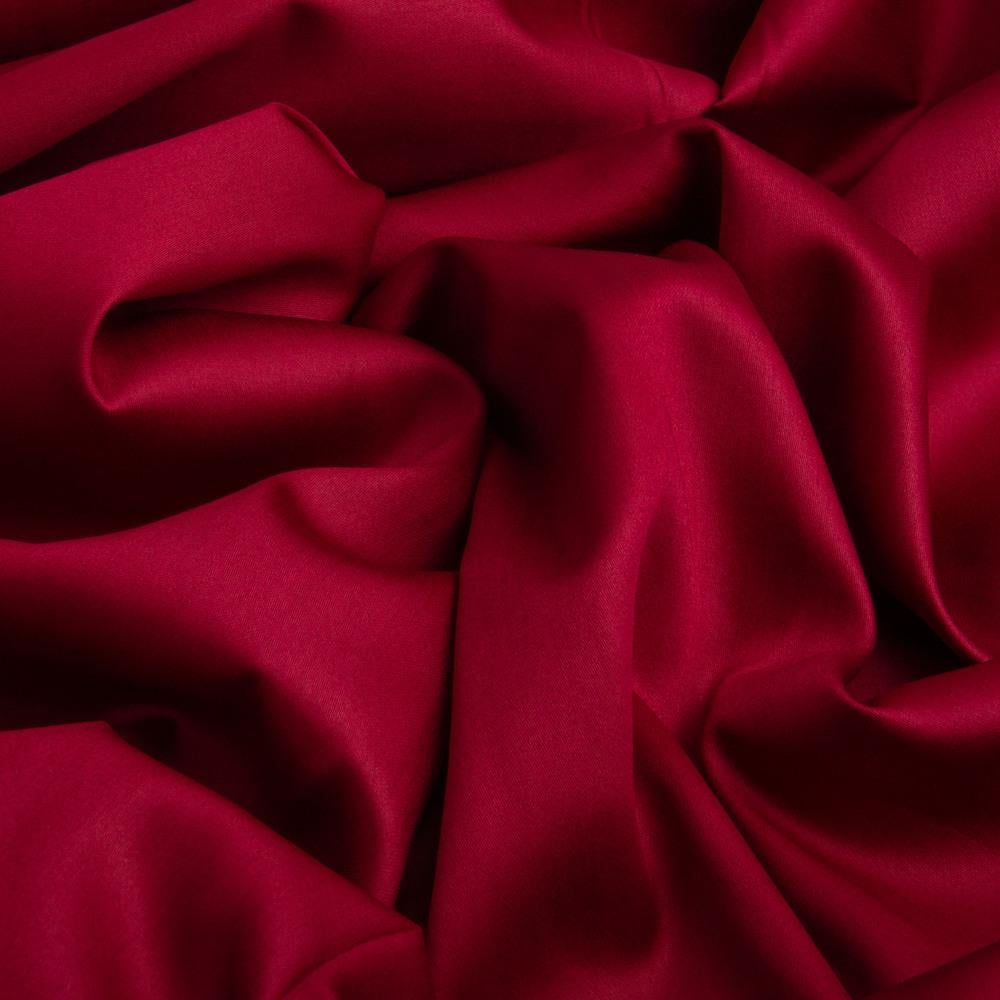 Ткань сатин для постельного белья однотонная V-33 130 гр/м2 210 ТС 240 см   Бордо (25695)
