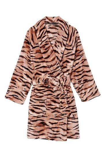 Халат Victoria's Secret Short Cozy Robe XS/S Тигровий (69830641)