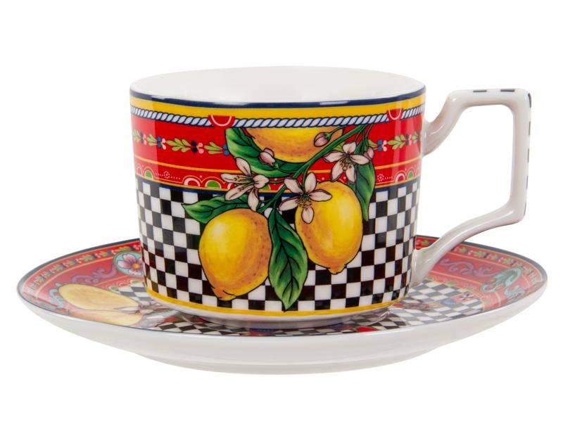 Чашка фарфоровая с блюдцем Lefard Dolche 2 шт. 220 мл (922-065)