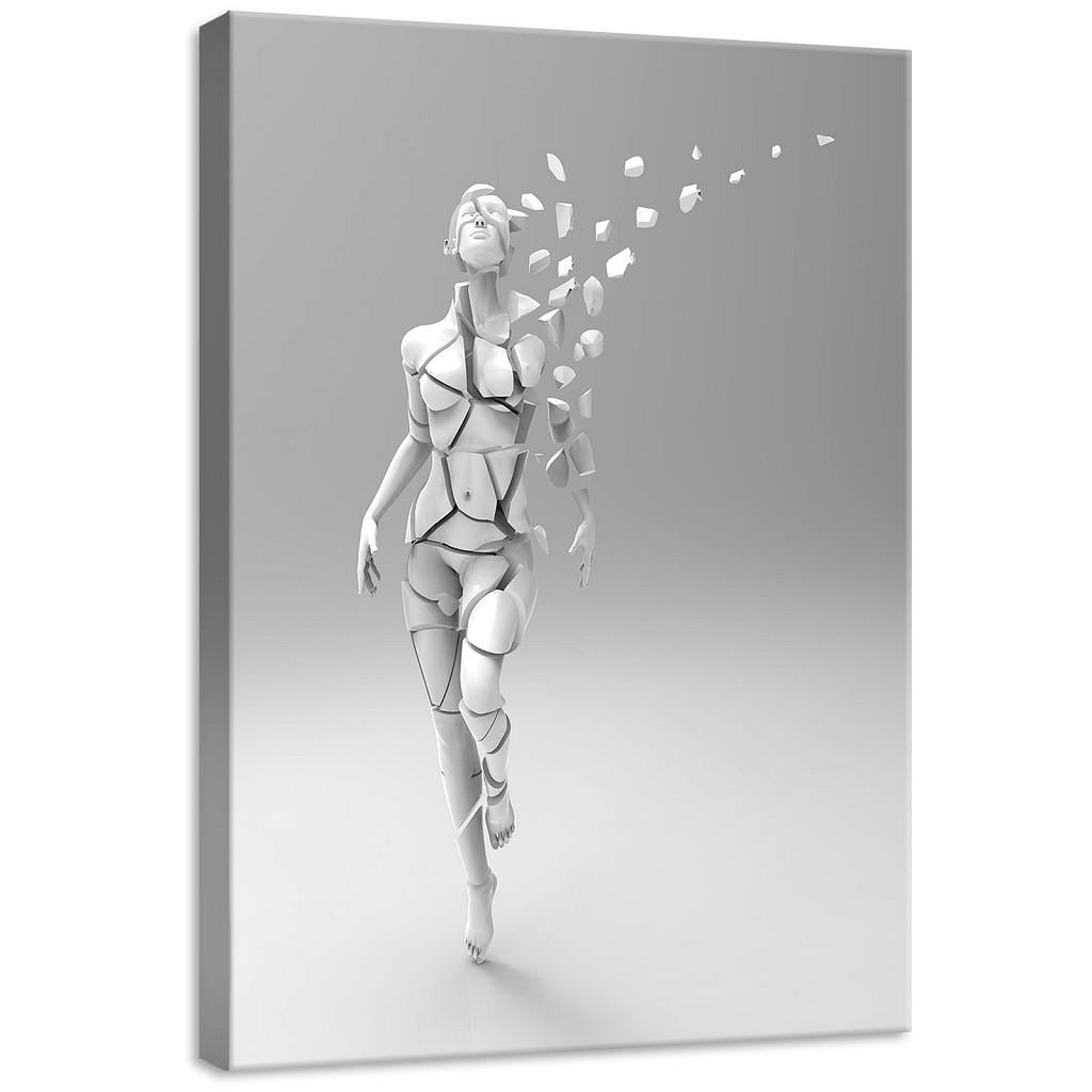 Картина на холсте 70x50 см 3D Женщина по частям (PP11899O7)