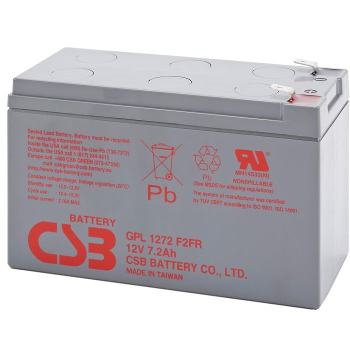 Аккумуляторная батарея CSB GPL1272 12V 7,2Ah