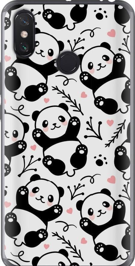 Чехол на Xiaomi Mi Max 3 Панды (4318u-1534-42517)
