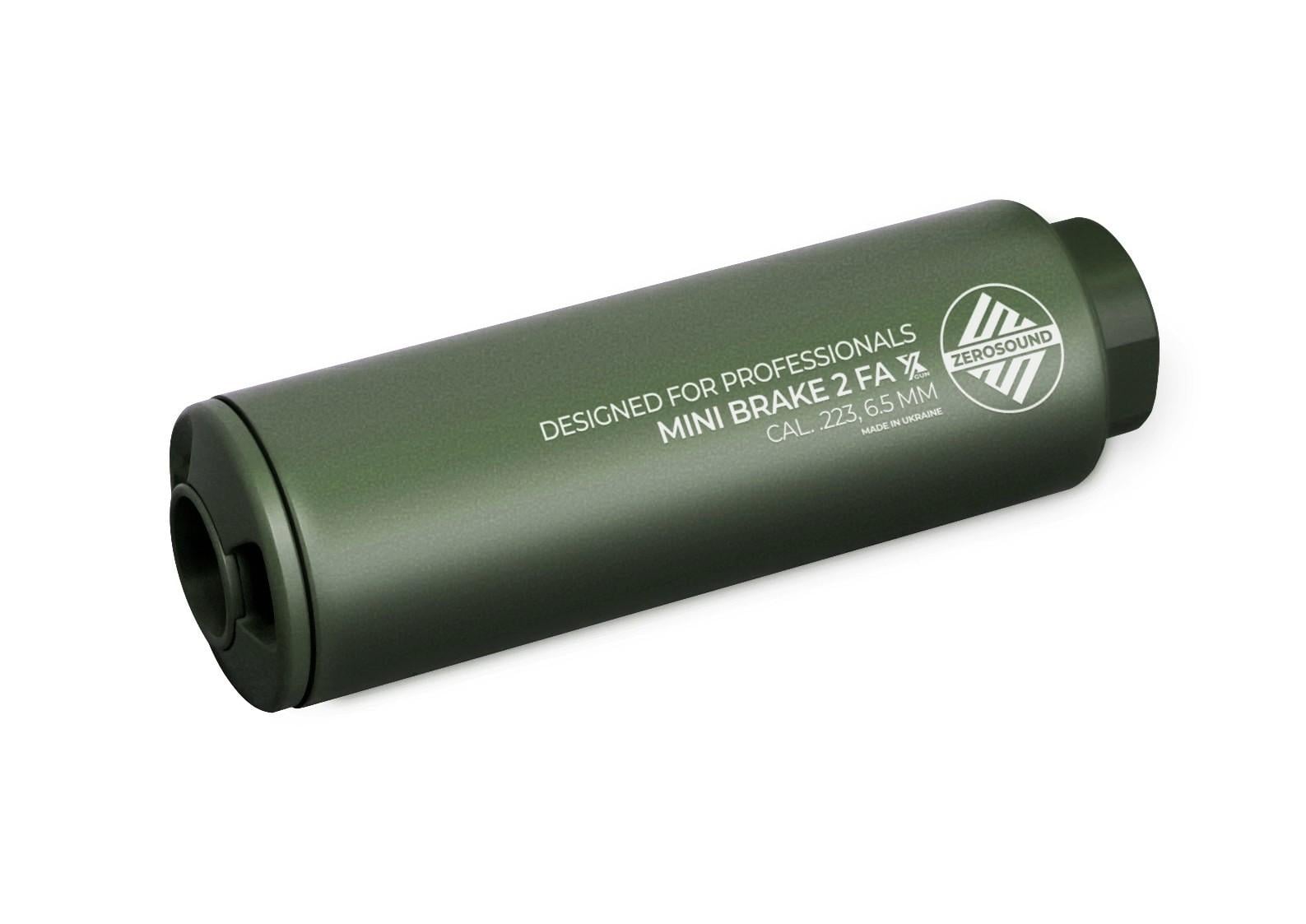 Глушитель Zerosound TITAN MINI BRAKE II Full Auto калибр 223 Rem в комплекте с ДГК резьба 1/2-28 Olive (xg1010403) Глушитель Zerosound TITAN MINI BRAKE II Full Auto калибр 223 Rem в комплекте с ДГК резьба 1/2-28 Olive (xg1010403)
