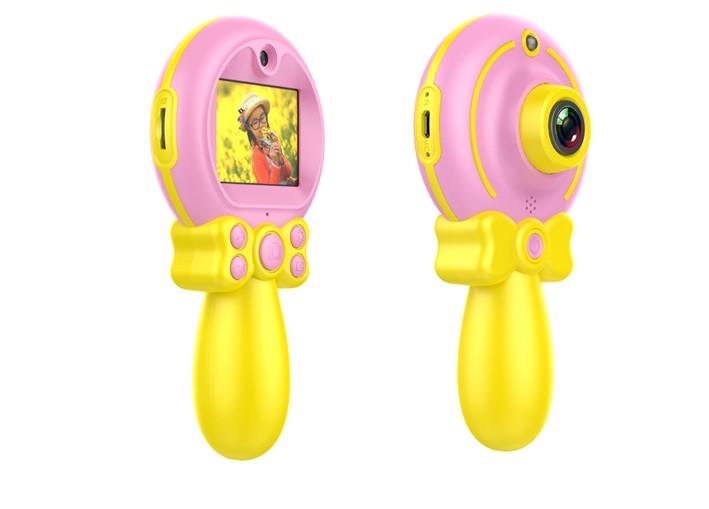 Детская цифровая камера SUNROZ C3 Smart Kids Camera 1080P Желто-розовый (SUN4579) - фото 3