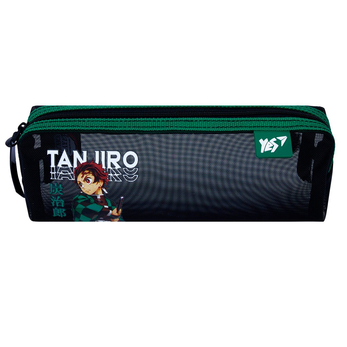 Пенал м'який YES PH-34 Demon Slayer Tanjiro 21х6х4 см Чорний (533672)