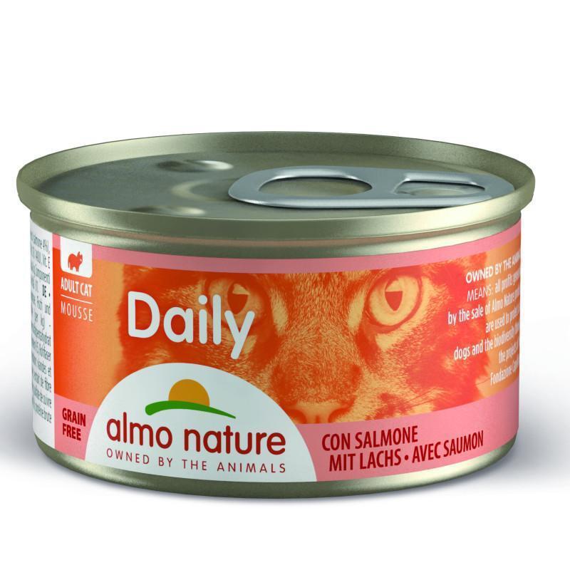 Консервированный корм Almo Nature Daily Menu Cat Мусс с лососем для кошек 85 гр.